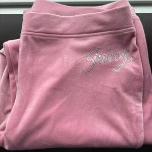 Juicy Couture Blush Pink Velour Lounge Pants